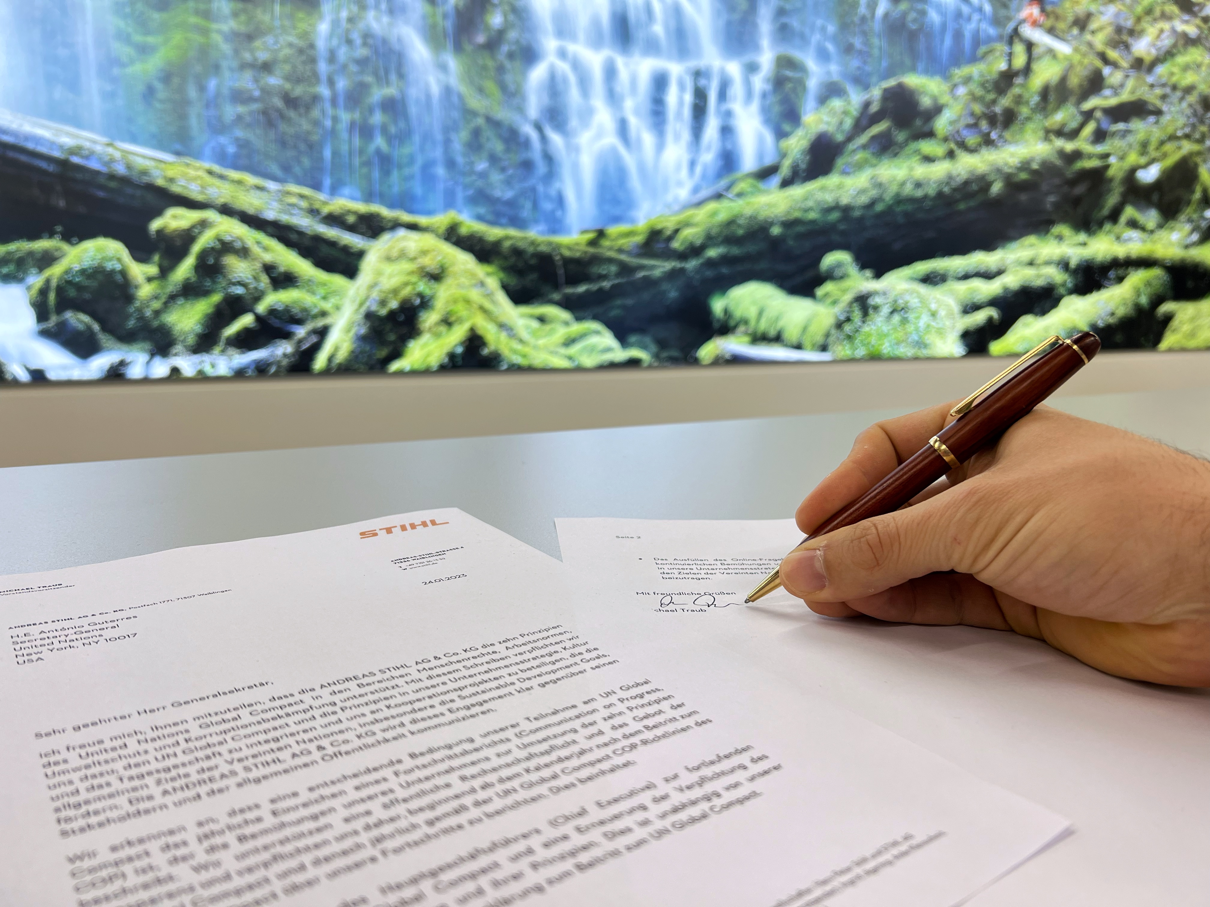 STIHL се присъединява към Глобалния договор на ООН 